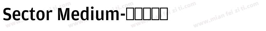 Sector Medium字体转换